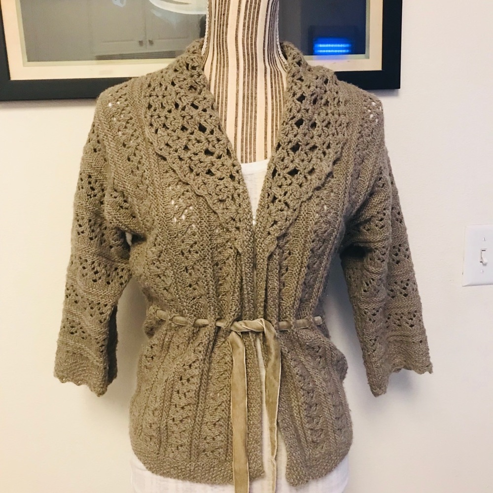 Wool Blend Cardigan/ Sweater